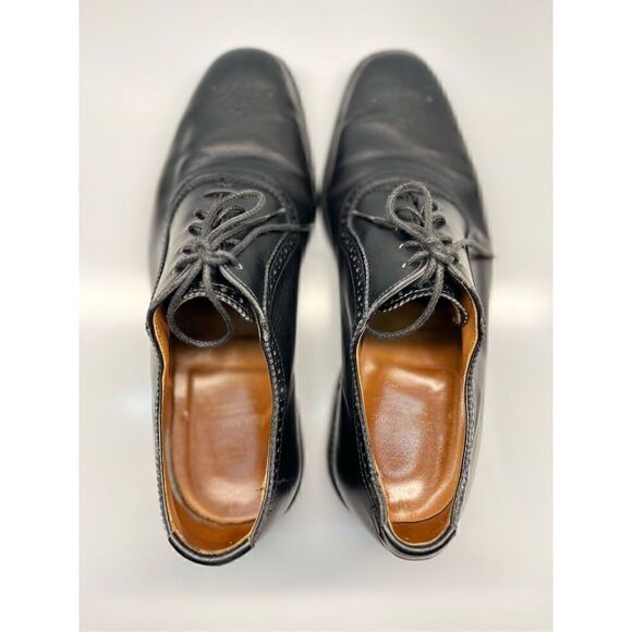 Allen Edmonds Cornwallis Oxfords Mens Size 9 D1052 Black Leather Dress Shoes
